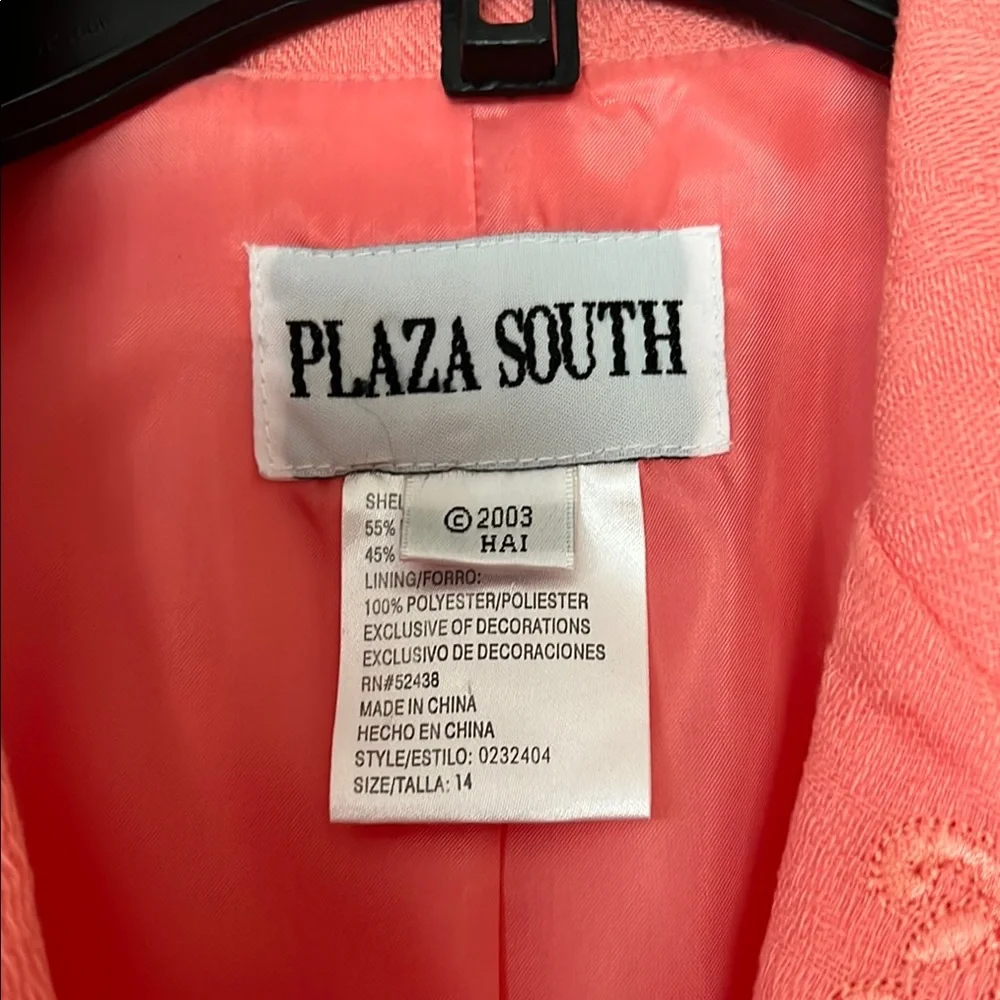 Coral colored 2 piece skirt and matching top. - Picture 3 of 8